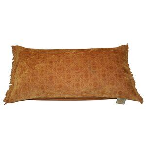 Devi Designs Aviva Meerkat Velvet Lumbar Pillow 25x14 Boho Fall Autumn Decor